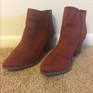 Heeled Zip Up Booties